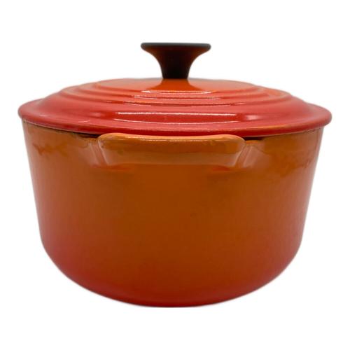LE CREUSET (ルクルーゼ) 両手鍋 SIZE 23cm オレンジ ココット・オーバル