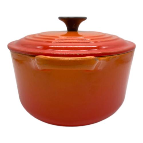 LE CREUSET (ルクルーゼ) 両手鍋 SIZE 23cm オレンジ ココット・オーバル