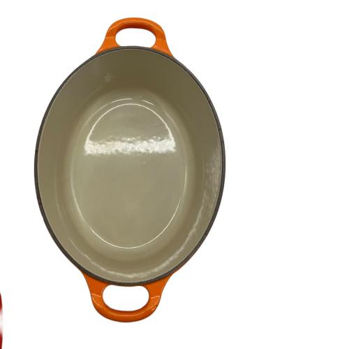 LE CREUSET (ルクルーゼ) 両手鍋 SIZE 23cm オレンジ ココット・オーバル