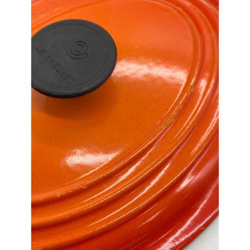 LE CREUSET (ルクルーゼ) 両手鍋 SIZE 23cm オレンジ ココット・オーバル