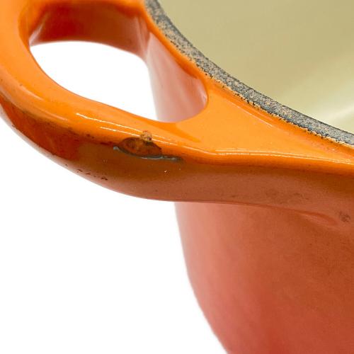 LE CREUSET (ルクルーゼ) 両手鍋 SIZE 23cm オレンジ ココット・オーバル