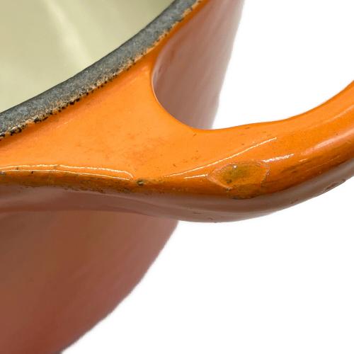 LE CREUSET (ルクルーゼ) 両手鍋 SIZE 23cm オレンジ ココット・オーバル