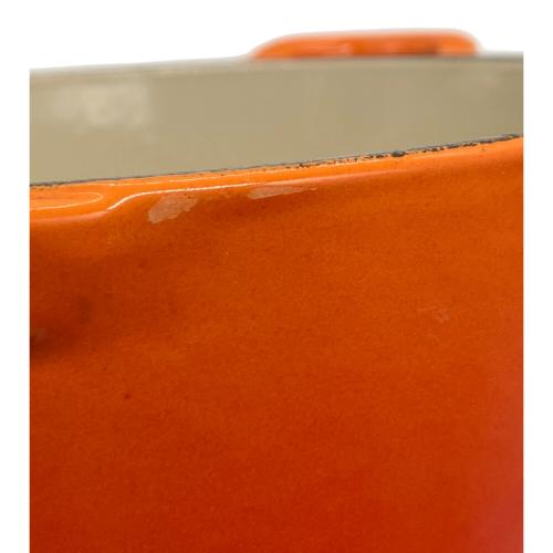 LE CREUSET (ルクルーゼ) 両手鍋 SIZE 23cm オレンジ ココット・オーバル