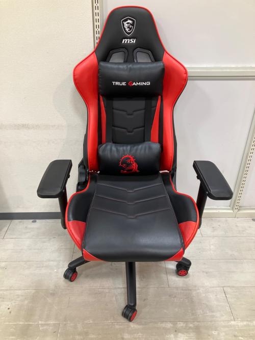 msi (エムエスアイ) ゲーミングチェア MAG-CH120 アームレスト付き レッド×ブラック