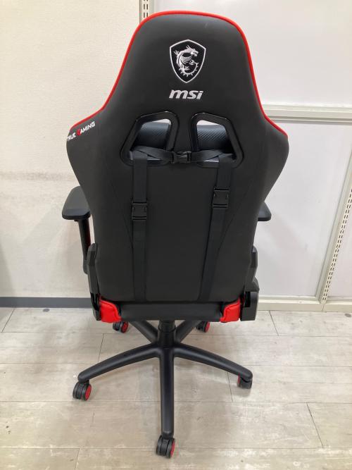 msi (エムエスアイ) ゲーミングチェア MAG-CH120 アームレスト付き レッド×ブラック