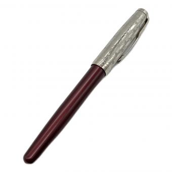 PARKER (パーカー) 万年筆 ペン先 K18 メタル&レッド ソネット