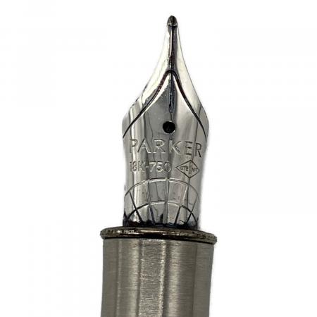 PARKER (パーカー) 万年筆 ペン先 K18 メタル&レッド ソネット