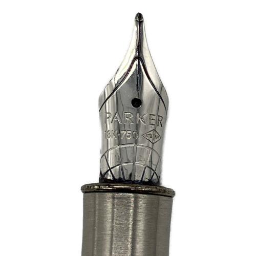 PARKER (パーカー) 万年筆 ペン先 K18 メタル&レッド ソネット