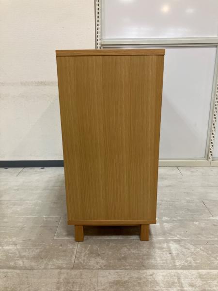 無印良品 (ムジルシリョウヒン) キャビネット オーク材 ガラス扉 棚板1