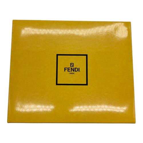 FENDI (フェンディ) フェイスタオルセット ズッカ ブラウン×ブラック