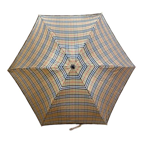 BURBERRY (バーバリー) 折りたたみ傘 ノバチェック ベージュ