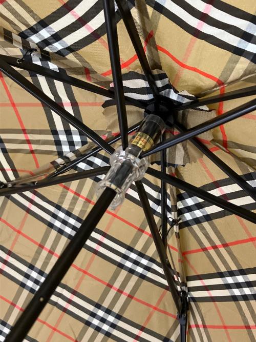 BURBERRY (バーバリー) 折りたたみ傘 ノバチェック ベージュ