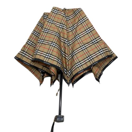 BURBERRY (バーバリー) 折りたたみ傘 ノバチェック ベージュ