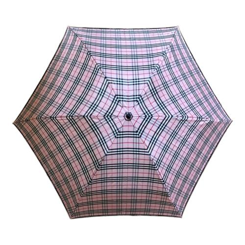 BURBERRY (バーバリー) 折りたたみ傘 ノバチェック ピンク