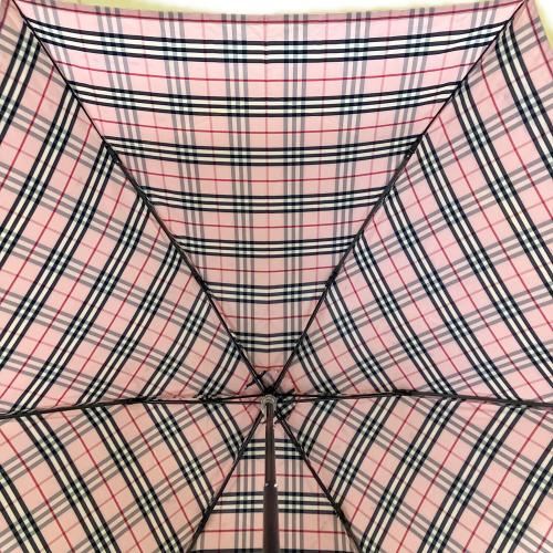BURBERRY (バーバリー) 折りたたみ傘 ノバチェック ピンク