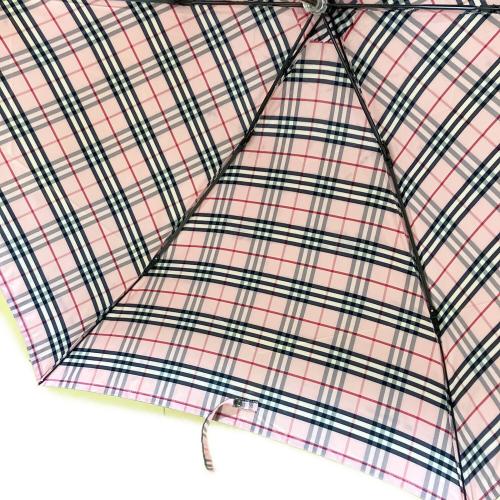 BURBERRY (バーバリー) 折りたたみ傘 ノバチェック ピンク