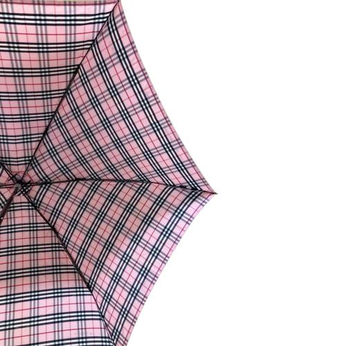 BURBERRY (バーバリー) 折りたたみ傘 ノバチェック ピンク