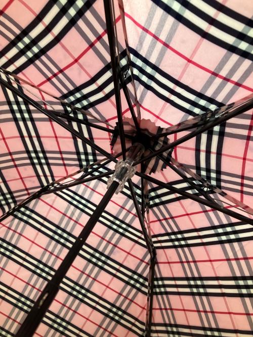 BURBERRY (バーバリー) 折りたたみ傘 ノバチェック ピンク