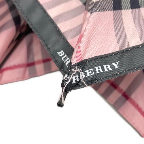 BURBERRY (バーバリー) 折りたたみ傘 ノバチェック ピンク
