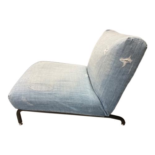 journal standard Furniture (ジャーナルスタンダードファニチャー) 1人掛けソファー ダメージ加工デニム生地専用カバー付き