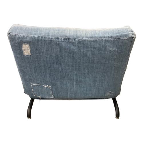 journal standard Furniture (ジャーナルスタンダードファニチャー) 1人掛けソファー ダメージ加工デニム生地専用カバー付き