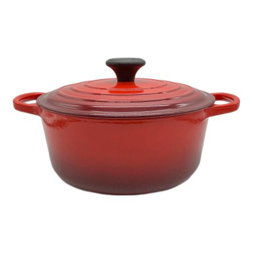 LE CREUSET (ルクルーゼ) ホーロー鍋 SIZE 24CM レッド ココット・ロンド