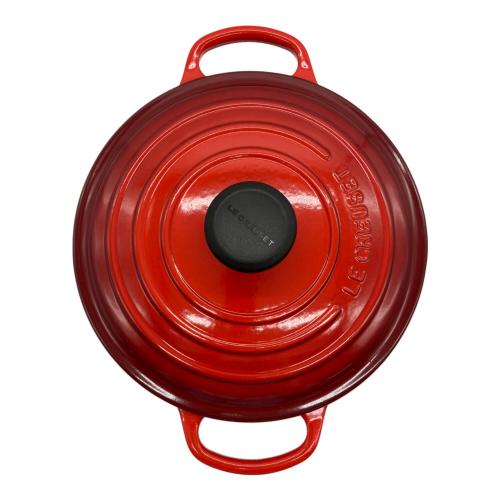 LE CREUSET (ルクルーゼ) ホーロー鍋 SIZE 24CM レッド ココット・ロンド