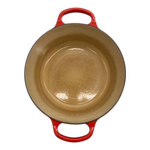 LE CREUSET (ルクルーゼ) ホーロー鍋 SIZE 24CM レッド ココット・ロンド