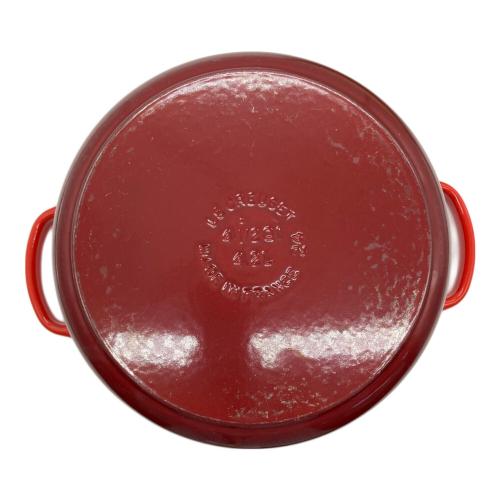 LE CREUSET (ルクルーゼ) ホーロー鍋 SIZE 24CM レッド ココット・ロンド