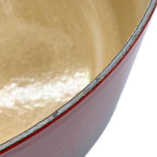 LE CREUSET (ルクルーゼ) ホーロー鍋 SIZE 24CM レッド ココット・ロンド