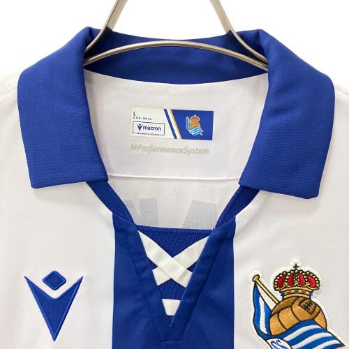 レアル・ソシエダ (-) サッカーユニフォーム 24-25シーズン メンズ SIZE L ホワイト×ブルー