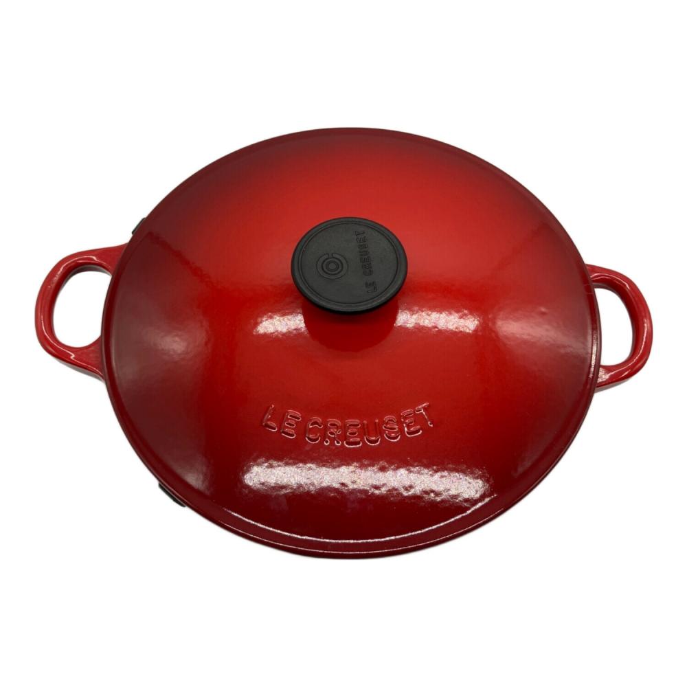 LE CREUSET (ルクルーゼ) 両手鍋 24cm レッド マルミット｜トレファク