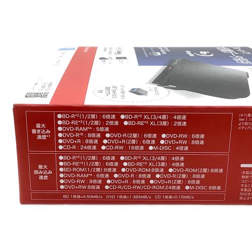 BUFFALO (バッファロー) ポータブルBlu-rayドライブ BRXL-PTV6U3-BKB