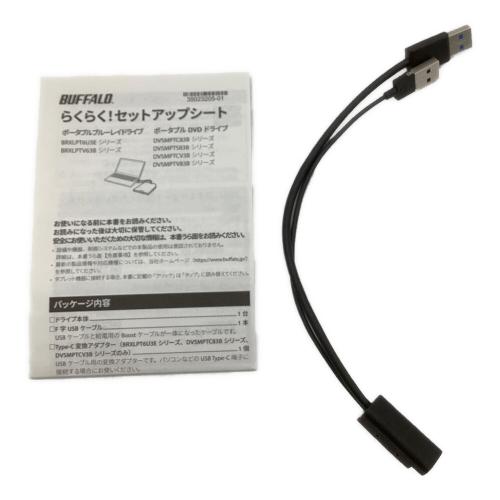 BUFFALO (バッファロー) ポータブルBlu-rayドライブ BRXL-PTV6U3-BKB