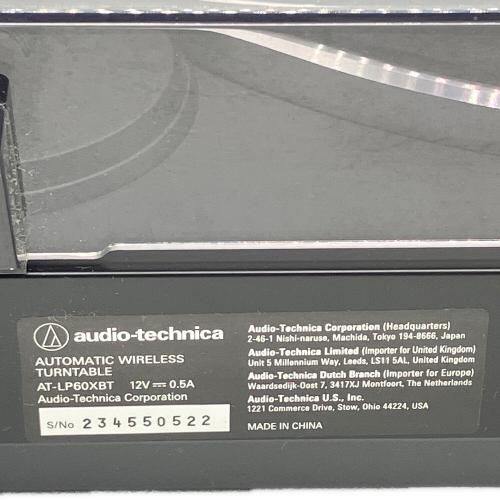 audio-technica (オーディオテクニカ) レコードプレーヤー AT-LP60XBT 2019年製