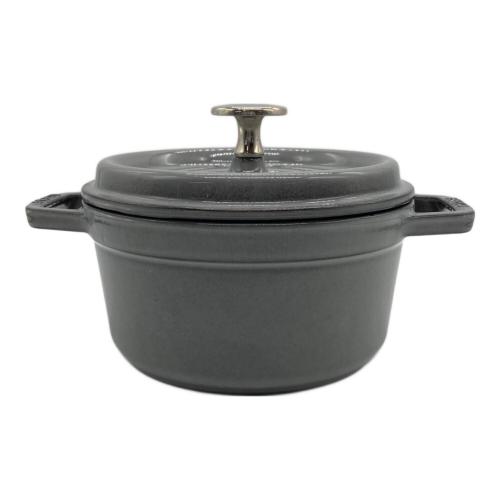 Staub (ストウブ) 両手鍋 16cm グレー ピコ・ココットラウンド