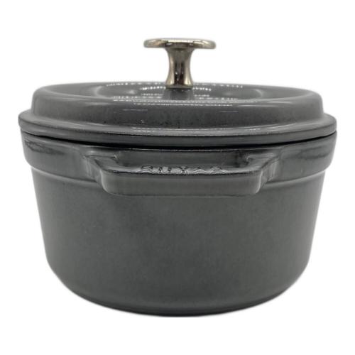 Staub (ストウブ) 両手鍋 16cm グレー ピコ・ココットラウンド