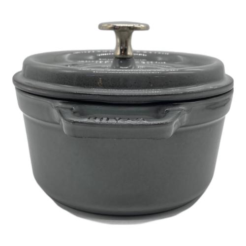 Staub (ストウブ) 両手鍋 16cm グレー ピコ・ココットラウンド