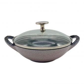 Staub (ストウブ) 両手鍋 16cm ブラック×パープル ベビーウォック