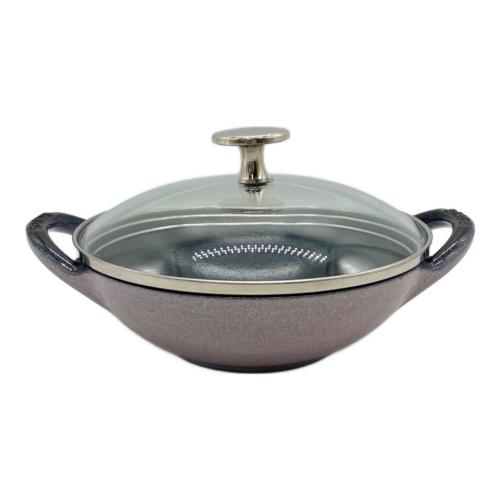 Staub (ストウブ) 両手鍋 16cm ブラック×パープル ベビーウォック
