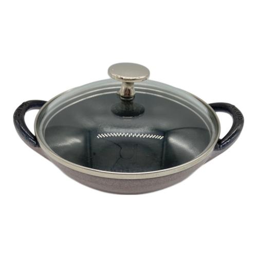 Staub (ストウブ) 両手鍋 16cm ブラック×パープル ベビーウォック