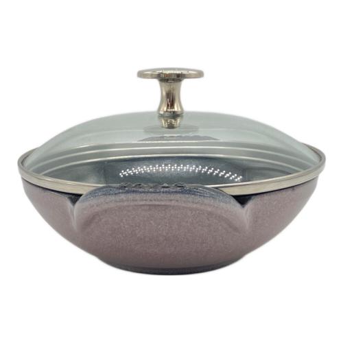 Staub (ストウブ) 両手鍋 16cm ブラック×パープル ベビーウォック