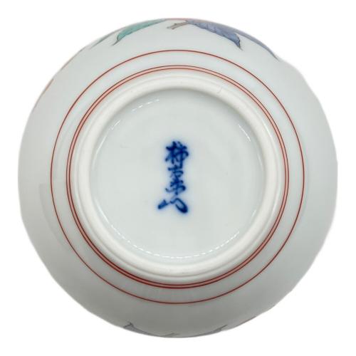 有田焼 (アリタヤキ) 錦 桜文 一輪生 十四代 柿右衛門 箱付