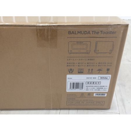 BALMUDA (バルミューダデザイン) スチームオーブントースター 未使用品 K01E-WS 程度S(未使用品)