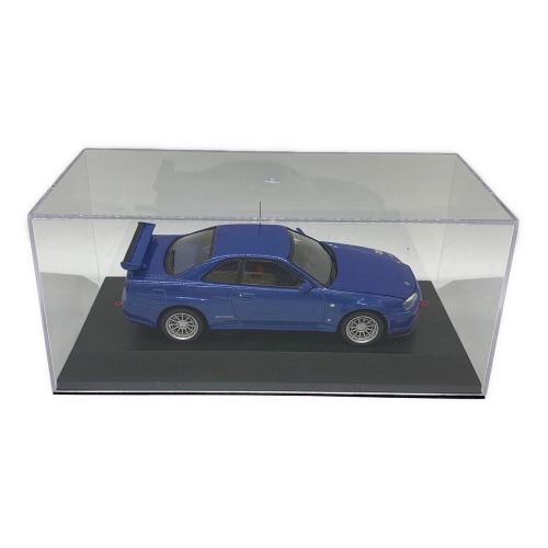 模型 1/43 ニッサン スカイライン GT-R BNR34 ニュルブルクリンク テストカー(ブルーメタリック)