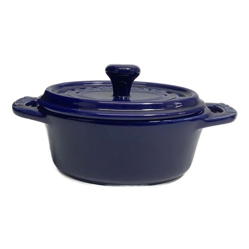 Staub (ストウブ) ミニオーバル ココット ペア ネイビー 2Pセット