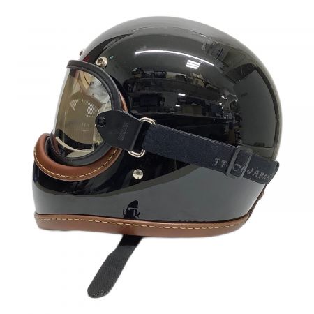 TT&CO (ティーティーアンドカンパニー) バイク用ヘルメット ブラック×ブラウン TCSG 2021年製 PSCマーク(バイク用ヘルメット)有