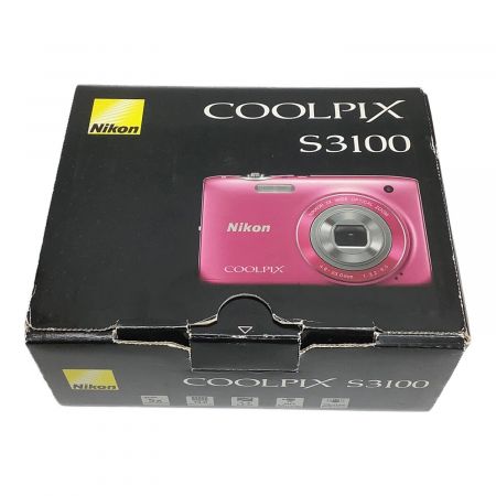 Nikon (ニコン) コンパクトデジタルカメラ COOLPIX S3100 1448万画素(総画素) 1/2.3型CCD 通常：ISO80～3200 0.7コマ/秒 1～1/2000 秒 24508802