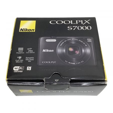Nikon (ニコン) コンパクトデジタルカメラ COOLPIX S7000 1676万画素(総画素) 1/2.3型CMOS 通常：ISO125～6400 120コマ/秒 1～1/1500 秒 20007331