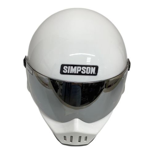 NORIX フルウフェイスヘルメット M30 ホワイト SIMPSON PSCマーク(バイク用ヘルメット)有